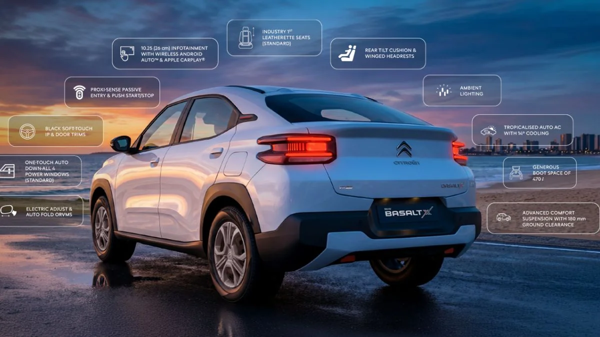 Citroen Basalt X Comfort Edition Launched at Rs 8.75 Lakh