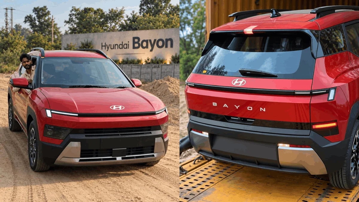 Hyundai Bayon in Red Spied Arriving at Dealerships: Check Road Presence Hyundai Bayon in Red Spied Arriving at Dealerships: Check Road Presence