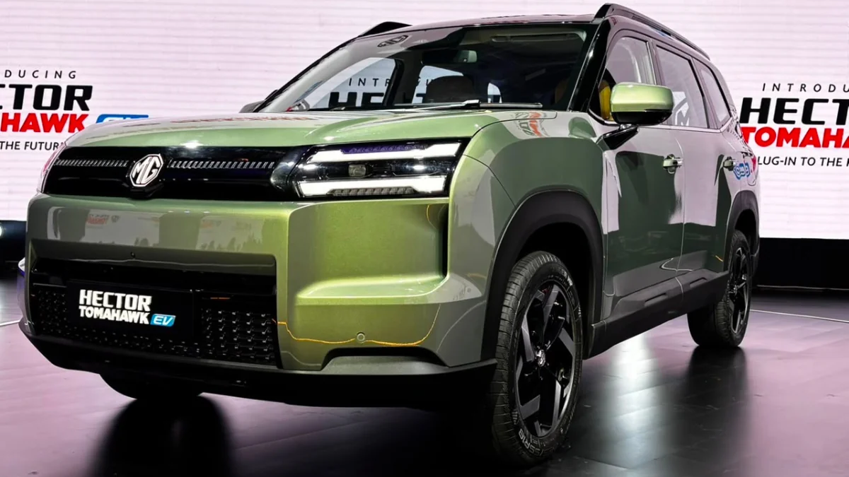 MG Hector Tomahawk EV Launched in India – 517km Range, 7 Seats, V2H Charging News Image