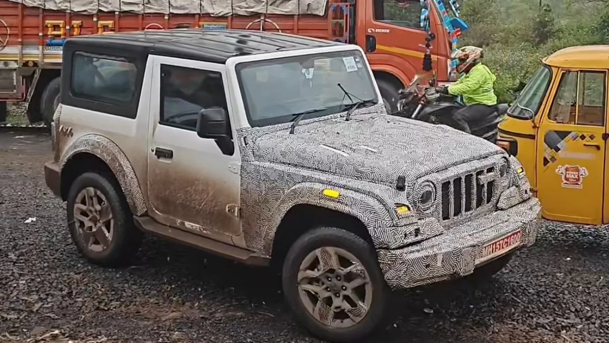 2026 Mahindra Thar Facelift Gets New Front Fascia News Image