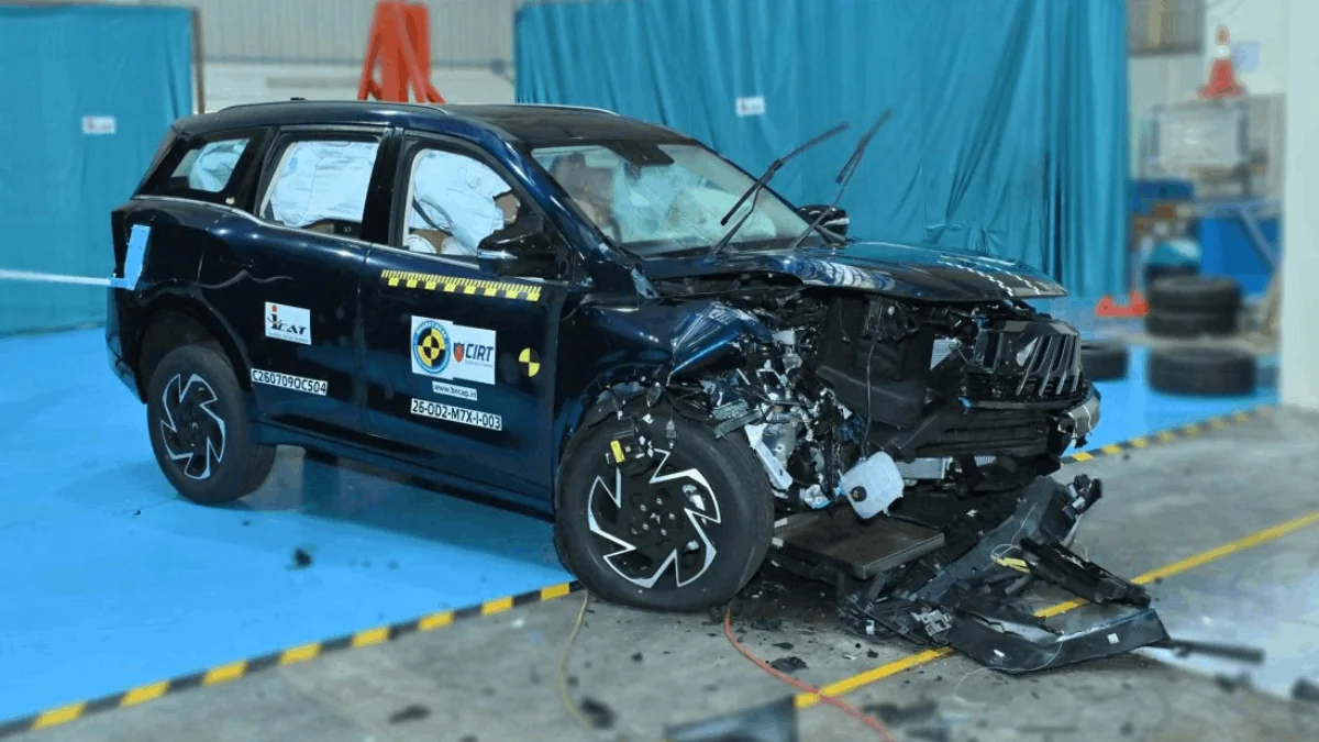 Mahindra XUV 7XO Scores 5 Star in Bharat NCAP Crash Test News Image