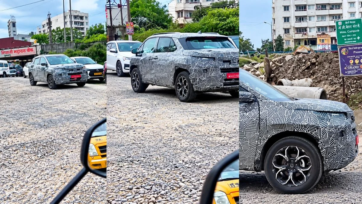 New Tata Nexon Spotted With Tata Curvv Alloy Wheels