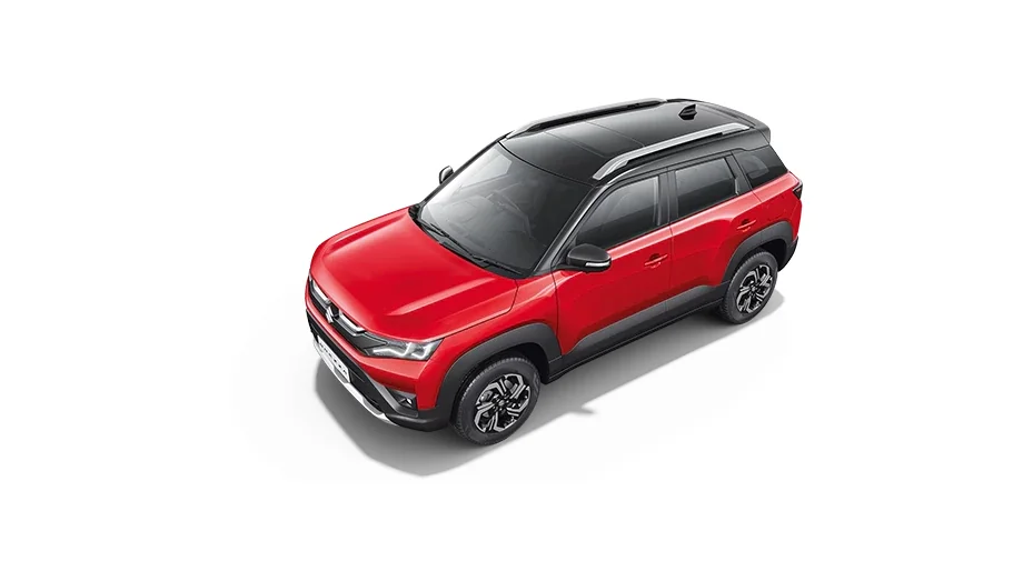 Sizzling Red With Midnight Black roof