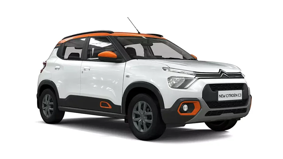 Polar White with Zesty Orange roof