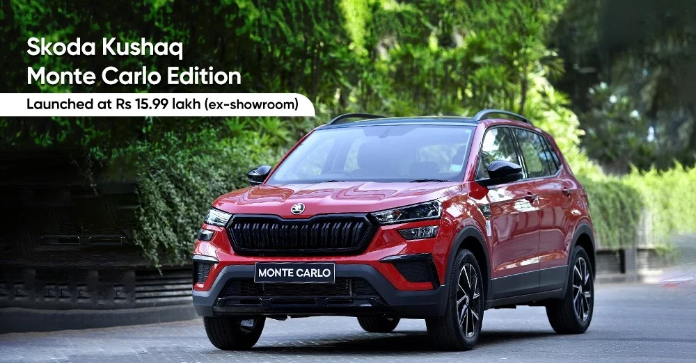Skoda Kushaq Monte Carlo Edition Launched in India at Rs 15.99 lakh (ex-showroom)