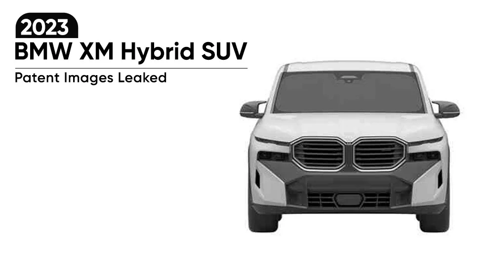2023 BMW XM Hybrid SUV Patent Images Leaked