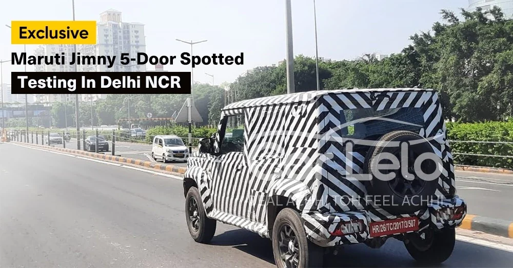 Exclusive Maruti Jimny 5-Door Camouflage Spotted Testing in Delhi NCR