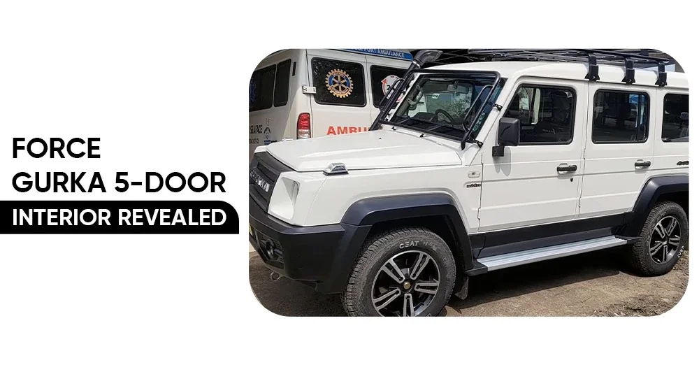 Force Gurkha 5-Door Interior Revealed in Spy Pictures