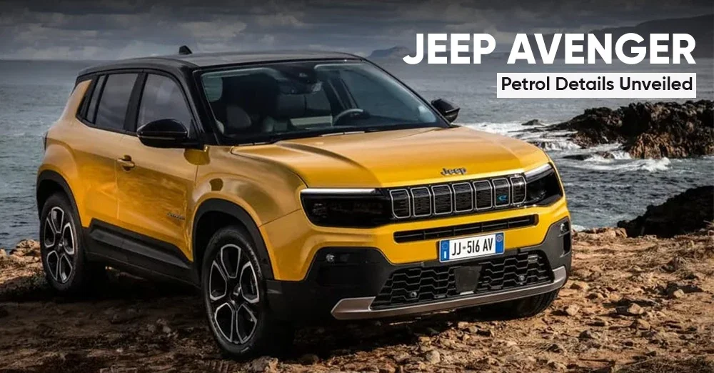Jeep Avenger Petrol Details Unveiled