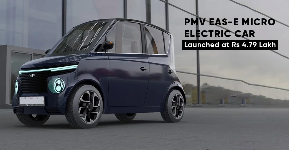 PMV EaS-E Micro Electric Car Launched at Rs 4.79 Lakh