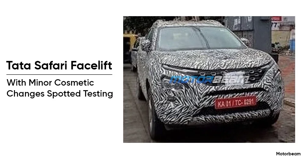 Tata Safari Facelift Spotted Testing in India