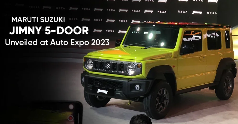 Maruti Suzuki Jimny 5-Door Unveiled at Auto Expo 2023