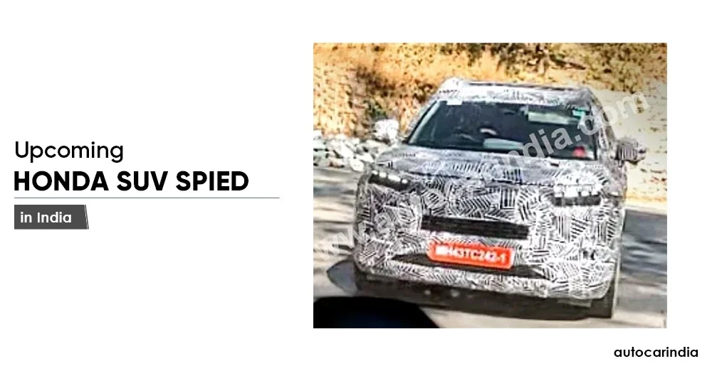 Upcoming Honda Compact SUV Spied in India