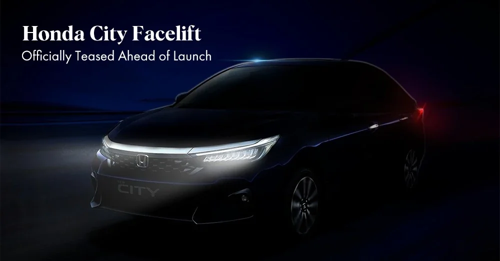 Honda City Facelift Officially Teased