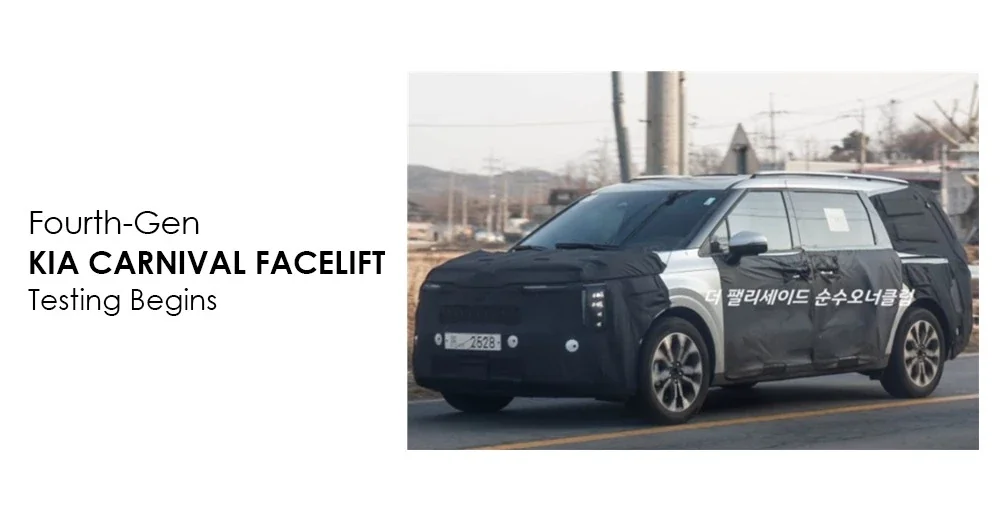 Fourth-Gen Kia Carnival Facelift Testing Begins