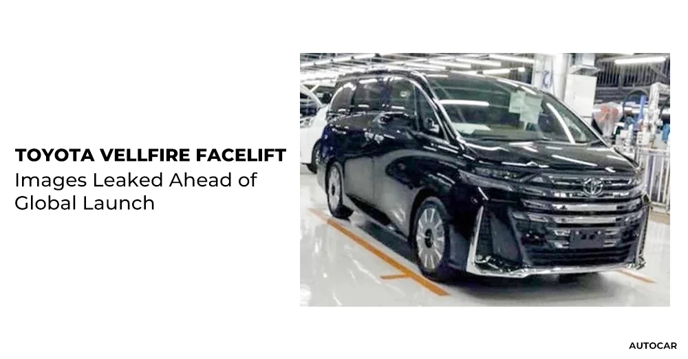 Toyota Vellfire Leaked on Production Line