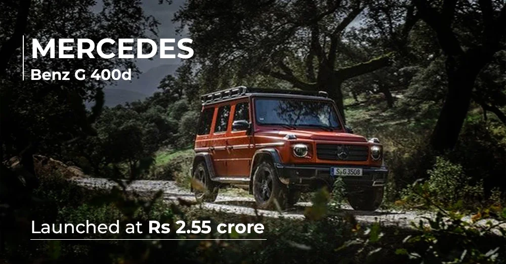 Mercedes-Benz G 400D Launched At Rs 2.55 Crore