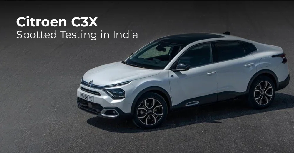 Citroen C3X Spotted Testing in India