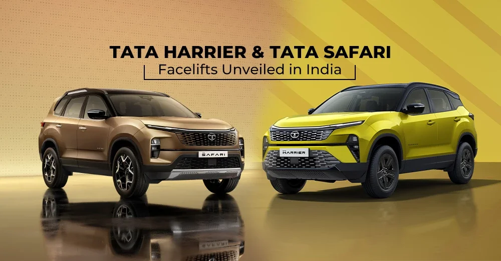 Tata Harrier and Tata Safari Facelifts Unveiled in India