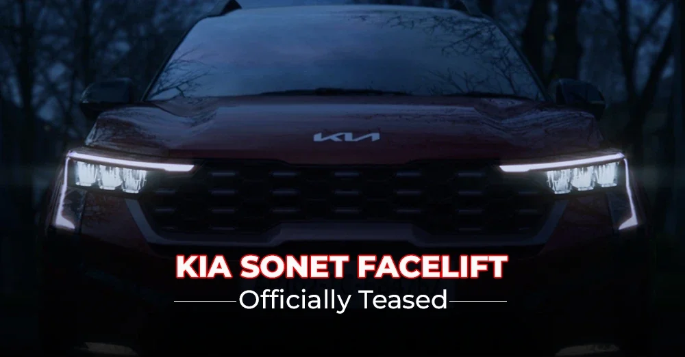 Upcoming Kia Sonet Facelift Officially Teased