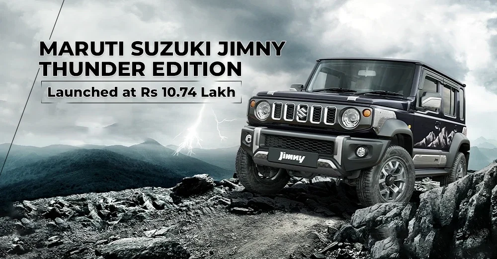 Maruti Suzuki Jimny Thunder Edition Launched at Rs 10.74 Lakh