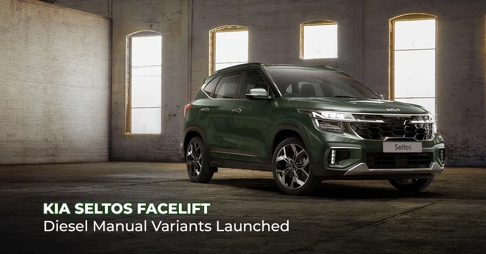 Kia Seltos Facelift Diesel Manual Variants Launched