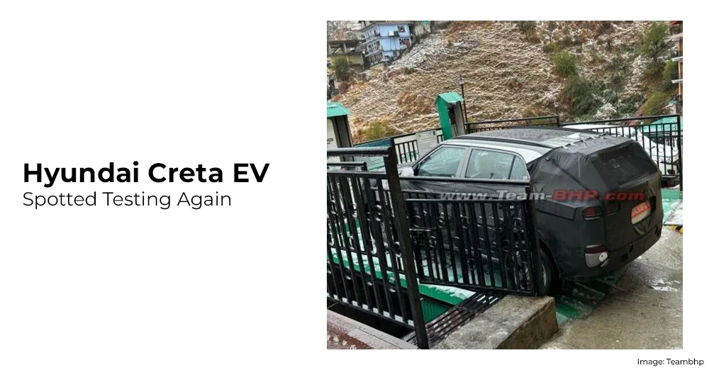 Hyundai Creta EV Spotted Testing Again