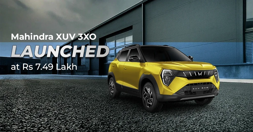 Mahindra XUV 3XO Launched at Rs 7.49 Lakh