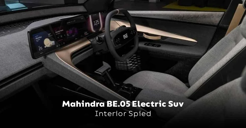 Mahindra BE.05 Electric SUV Interior Spied