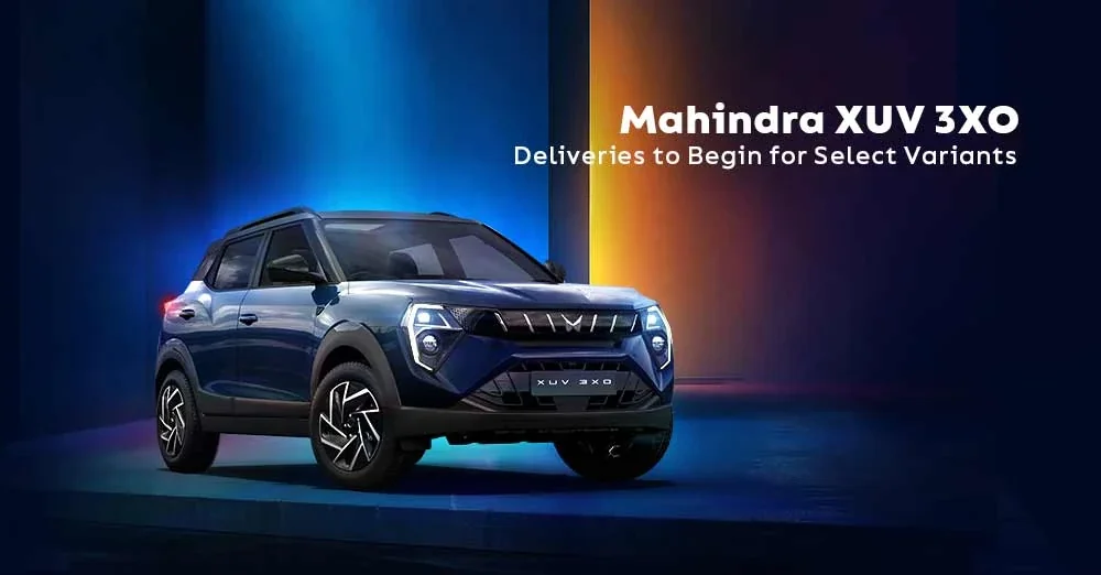 Mahindra XUV 3XO Deliveries to Begin for Select Variants