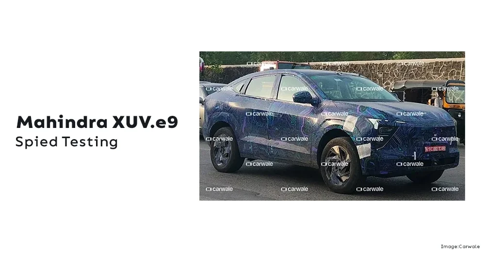 Mahindra XUV.e9 Spied Testing - New Features Revealed