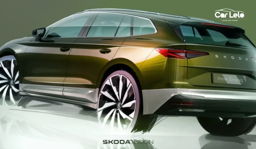 2025 Skoda Enyaq Electric SUV: First Look at the Updated Exterior Sketches