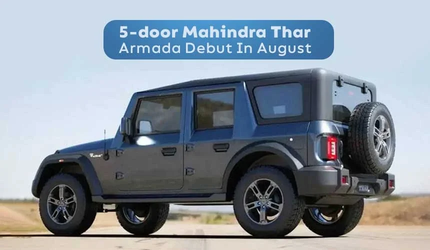 5-door Mahindra Thar Armada Debut In August - 3 Colour Options