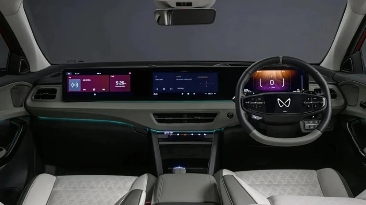 Mahindra BE 6 and BE 7 Triple Screen Dashboard