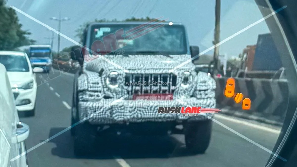 2026 mahindra thar facelift spied