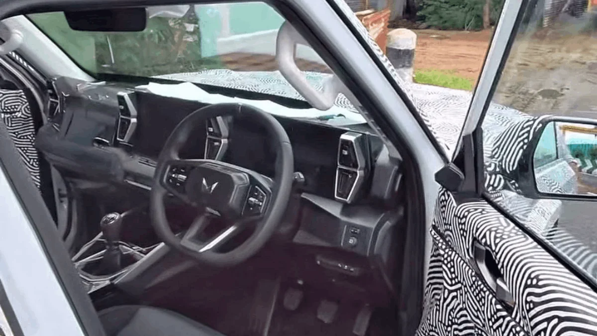 Mahindra Vision S Interior Spied