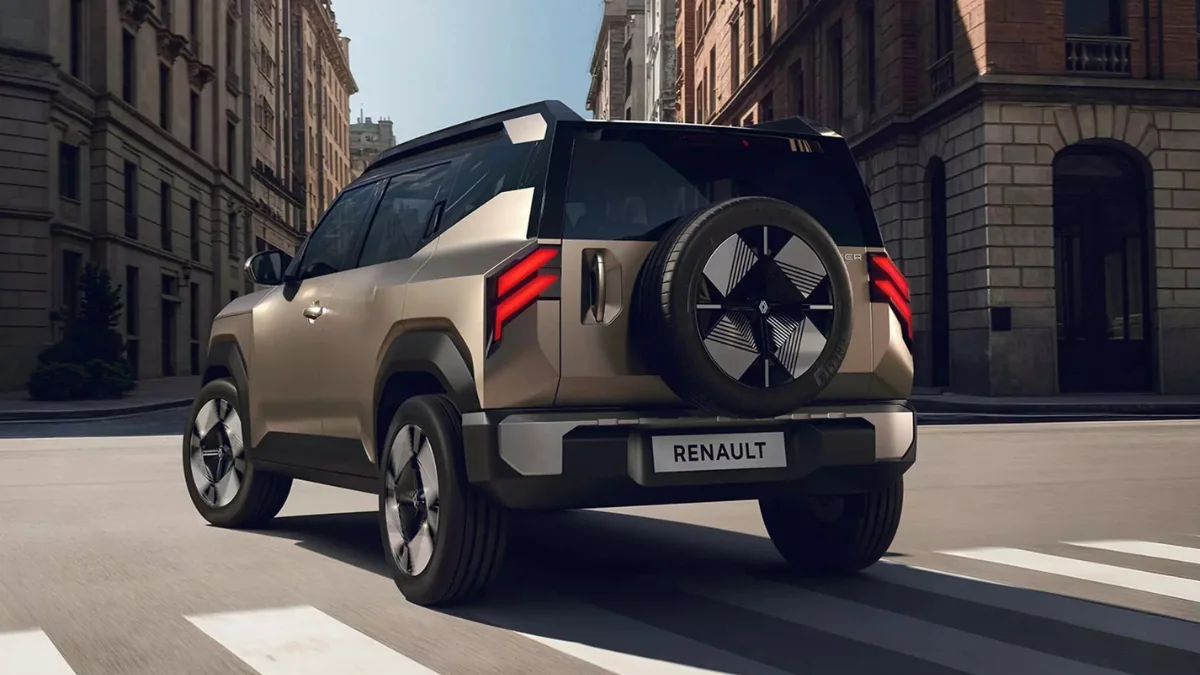 Renault Bridger Tailgate mounted spare wheel