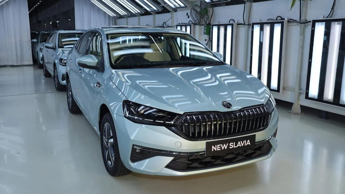 skoda slavia facelift production