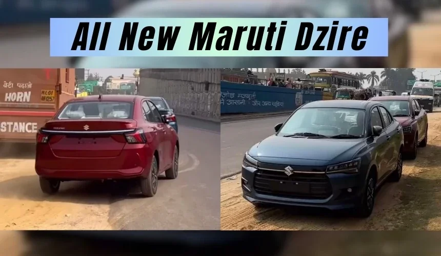 New Maruti Dzire Mid-Variant Spied Without Sunroof - Exterior Fully Revealed
