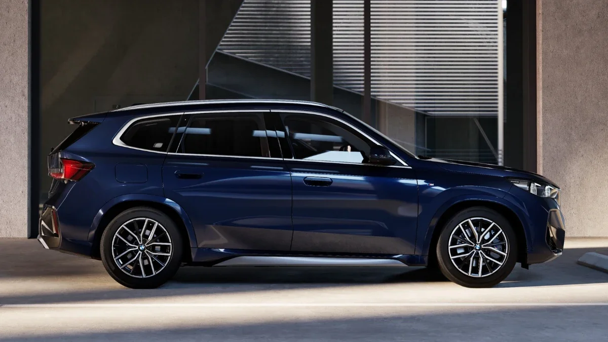 BMW iX1 LWB Gets New Night Dusk Blue Colour and Vegan Leather Upholstery