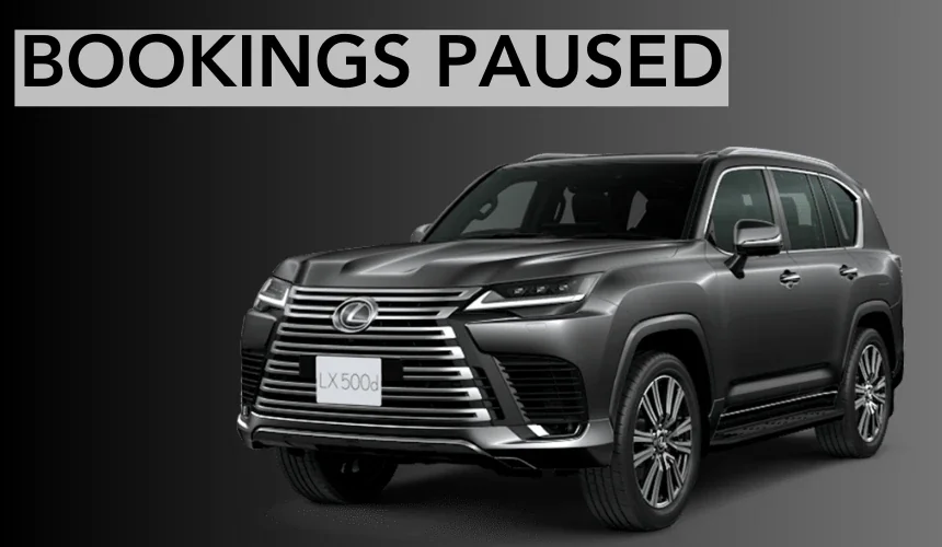 Lexus LX 500d SUV Bookings Temporarily Paused in India