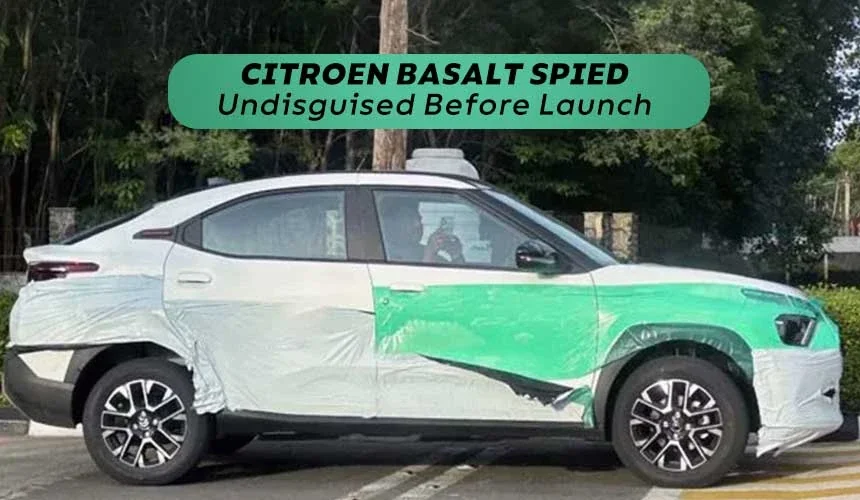 Citroen Basalt Spied Undisguised Before Launch