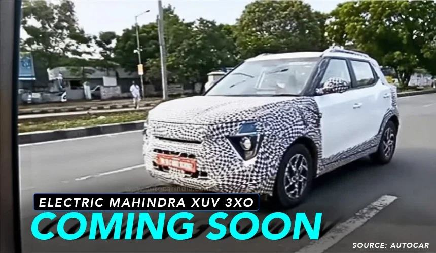 Mahindra XUV 3XO EV Spied Wearing Camo, To Rival Tata Nexon EV