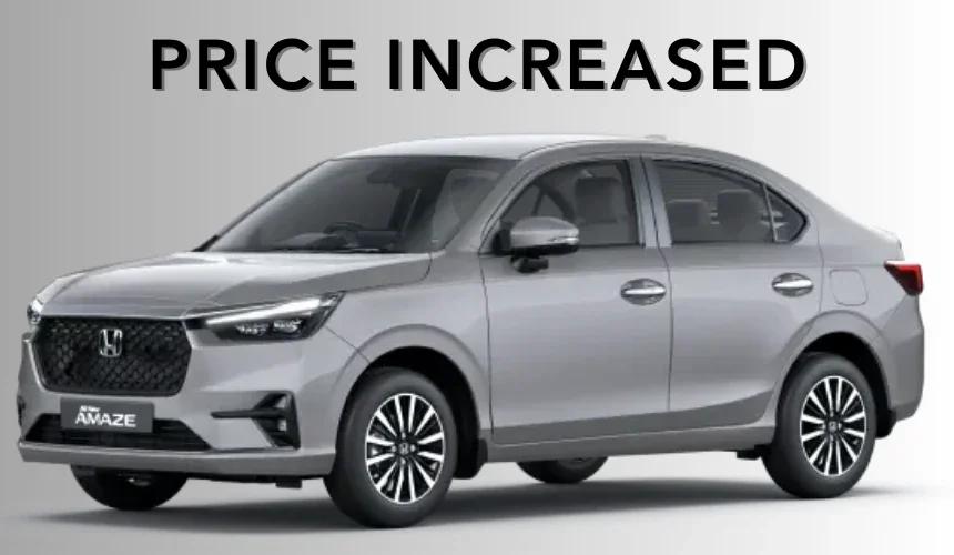 Honda Amaze Price Revised – Now Rs 30K More Expensive