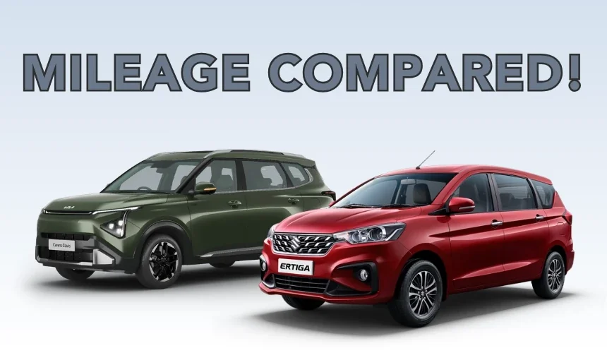 Kia Carens Clavis Mileage Compared with Maruti Ertiga