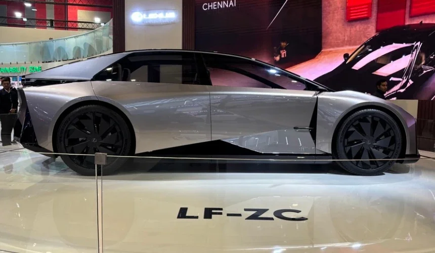 Showcase of Lexus LF-ZC Concept at the Auto Expo 2025