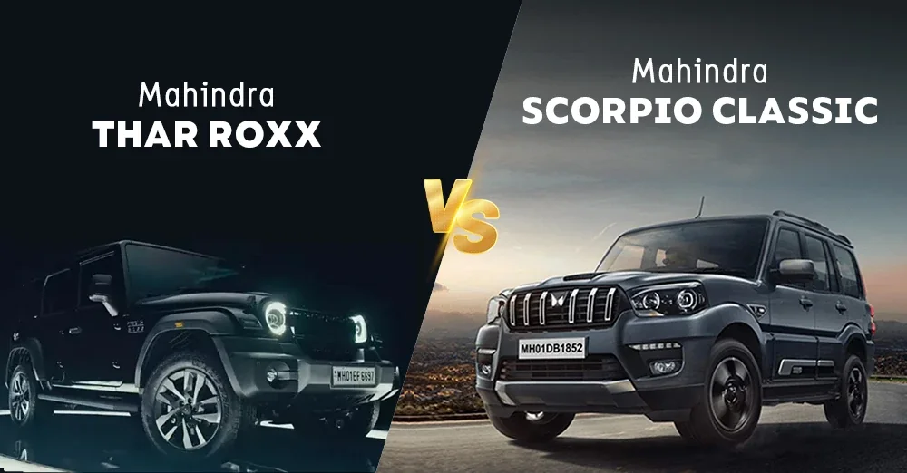 Mahindra Thar Roxx Vs Scorpio Classic