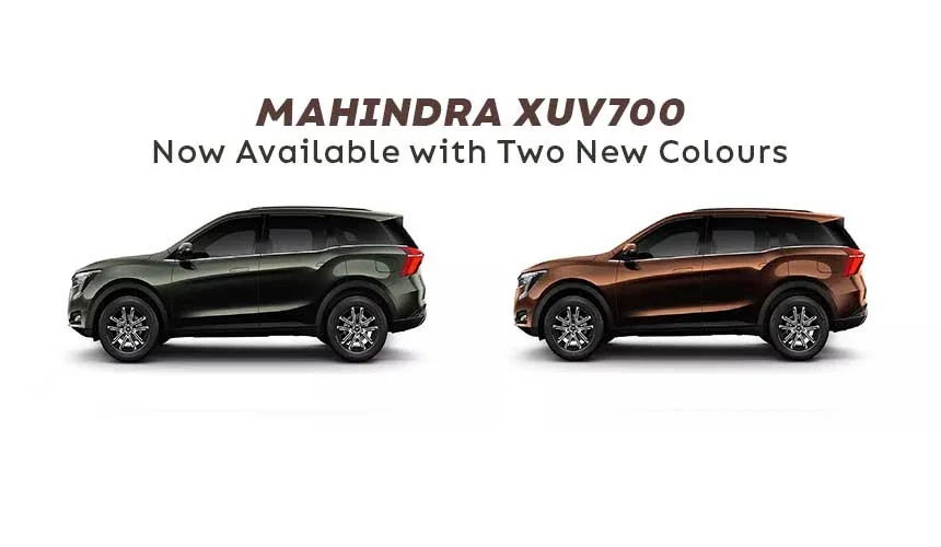 Mahindra XUV700 Now Available with Two New Colours