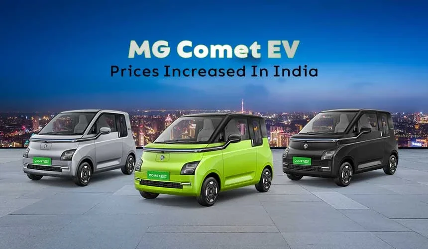 MG Comet EV Prices Increased In India
