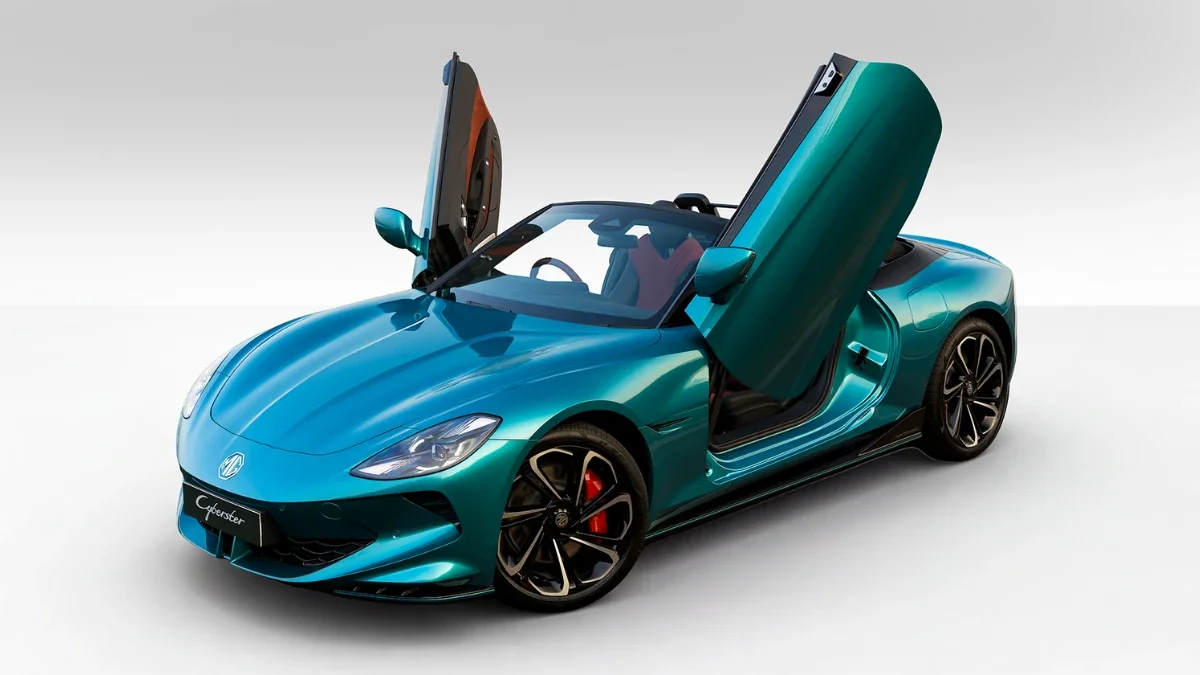 MG Cyberster Gets New Irises Cyan Colour Option in India